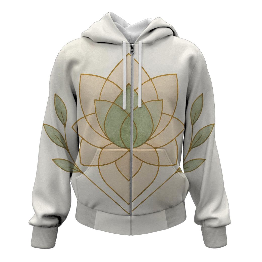 Organic Geometry Bloom custom hoodies