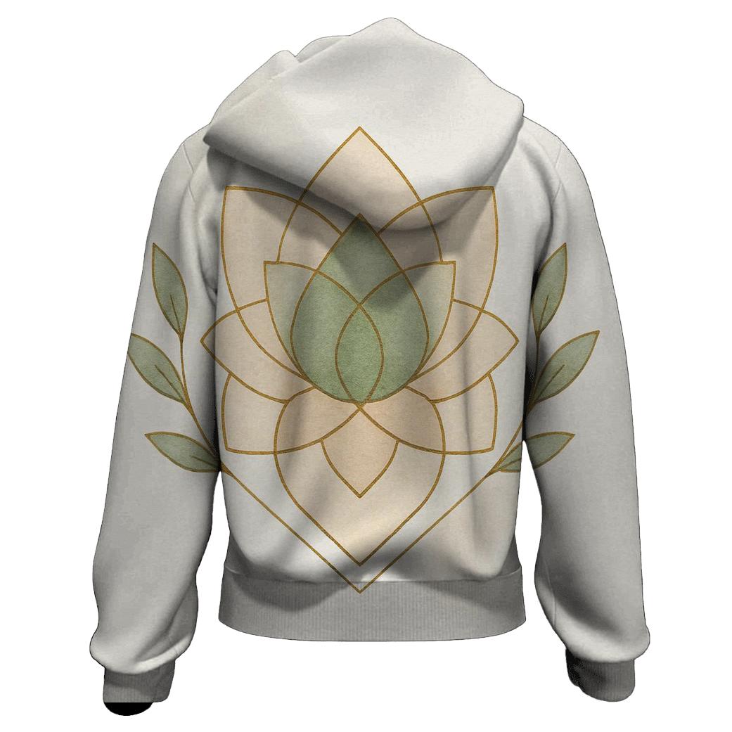 Organic Geometry Bloom custom hoodies