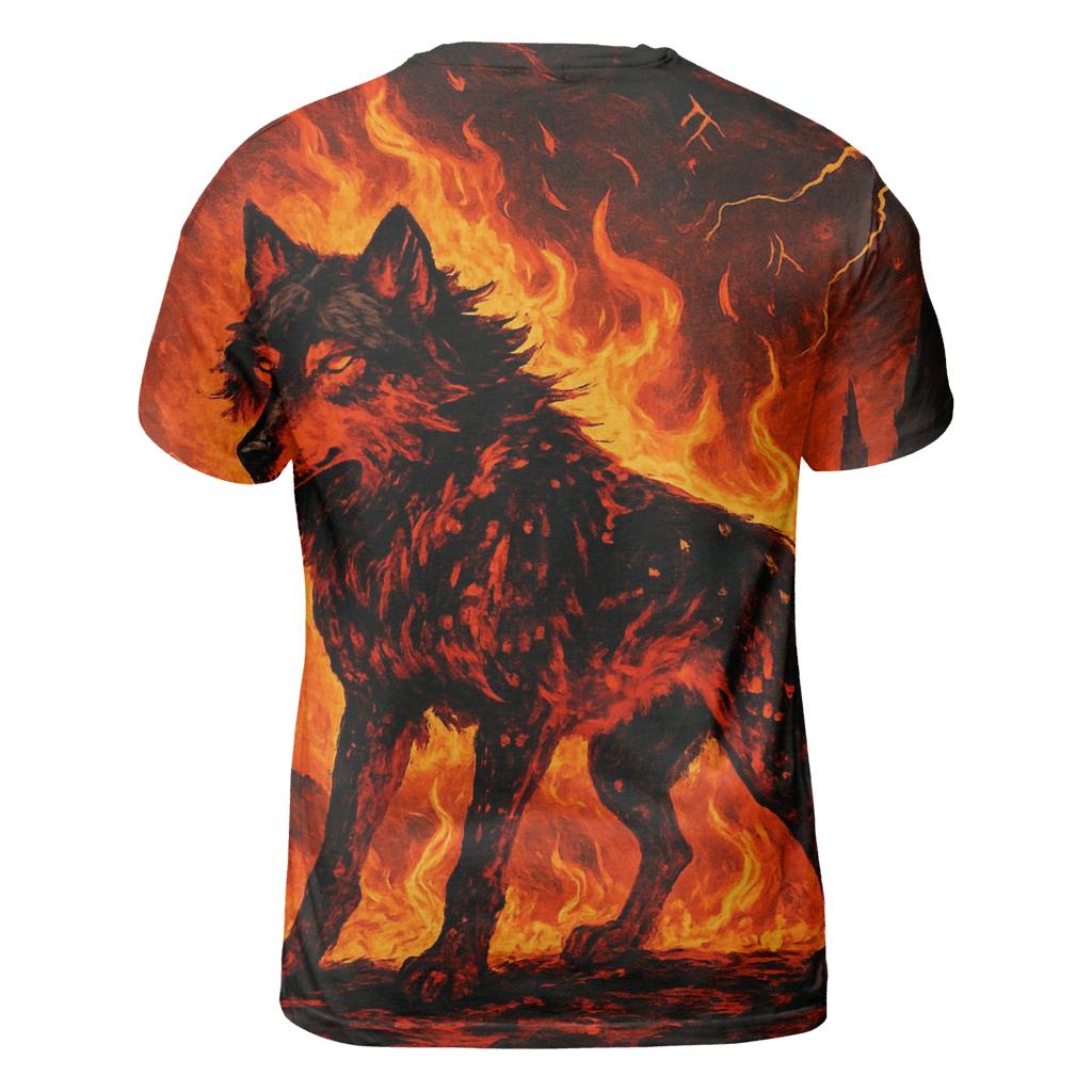 Flameguard Lone Wolf personalized full print shirts