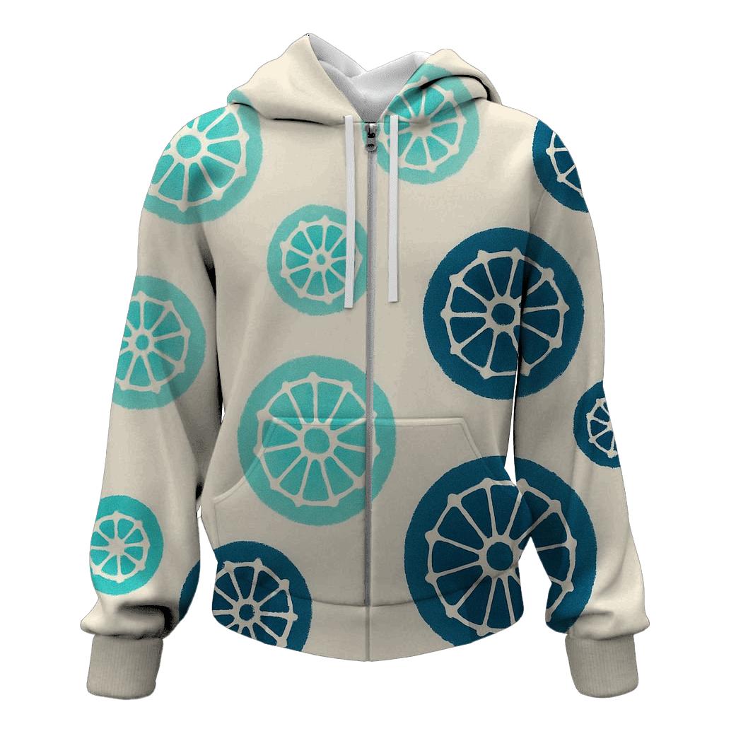 Kumo Spider Rosettes printed hoodies