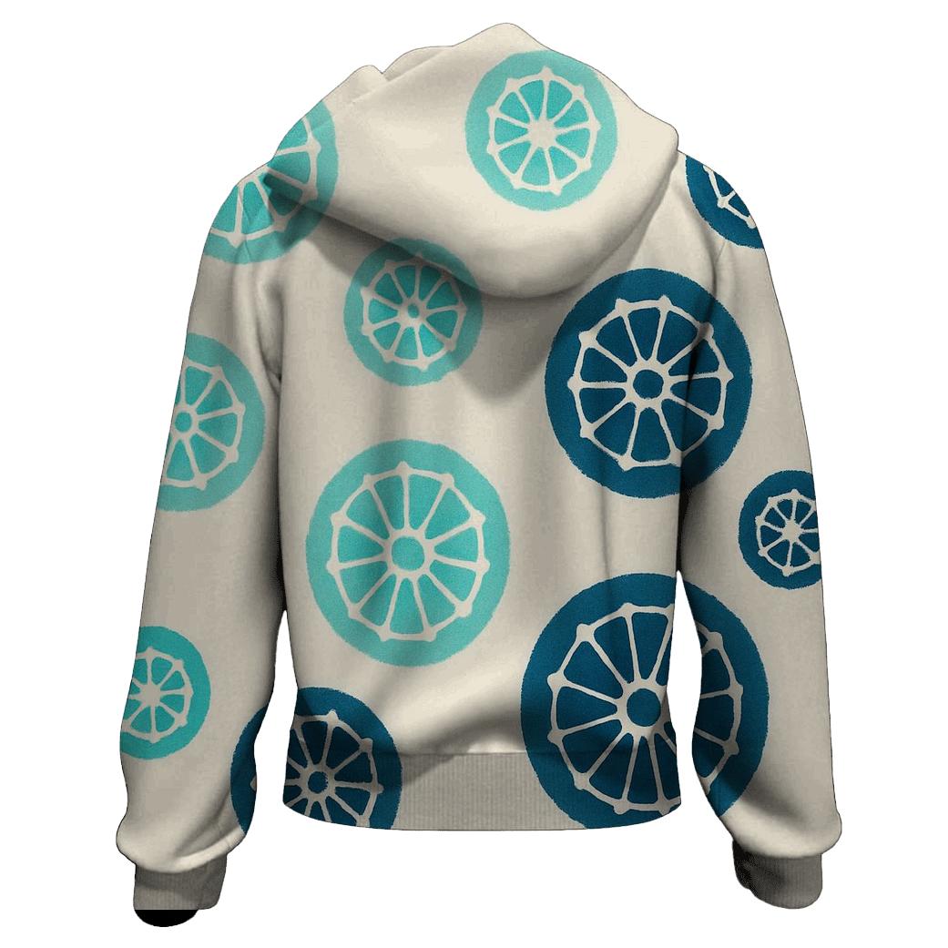 Kumo Spider Rosettes printed hoodies