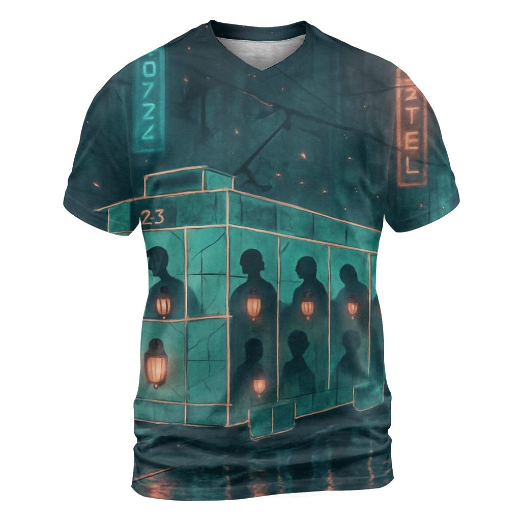 Ghost Train Boulevard creative print fashion shirts