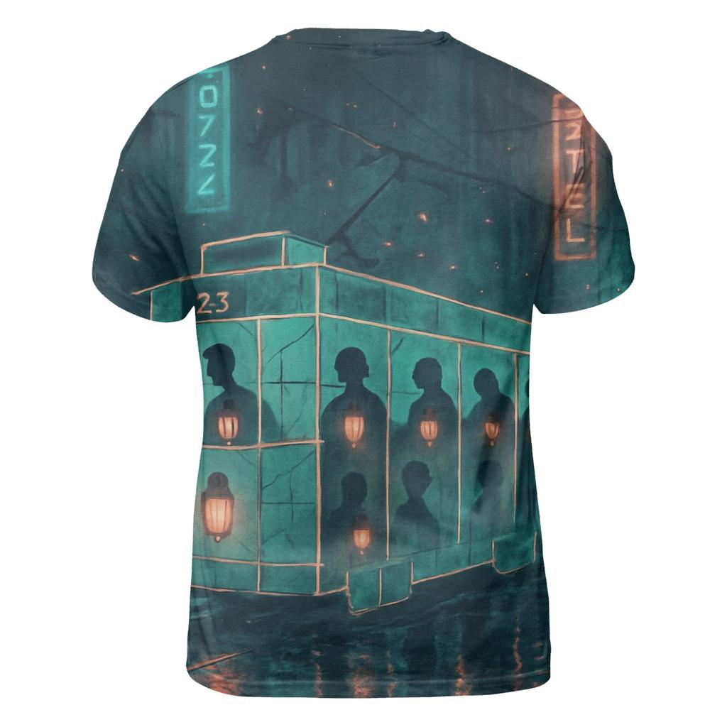 Ghost Train Boulevard creative print fashion shirts