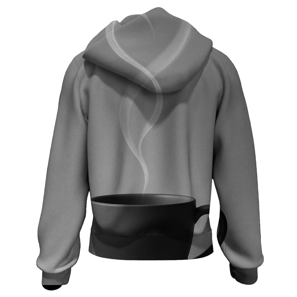 Steam Ribbon Silhouette heavyweight hoodies