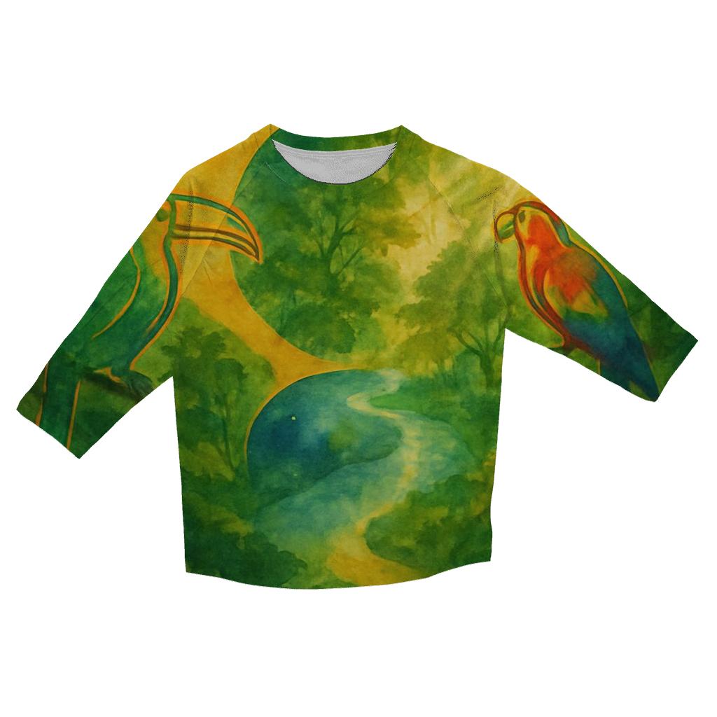 Amazon Canopy Banner Brazil personalized 3/4 sleeve tees