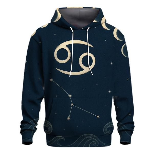 Lunar Cancer Moon Phase Cycle designer hoodies