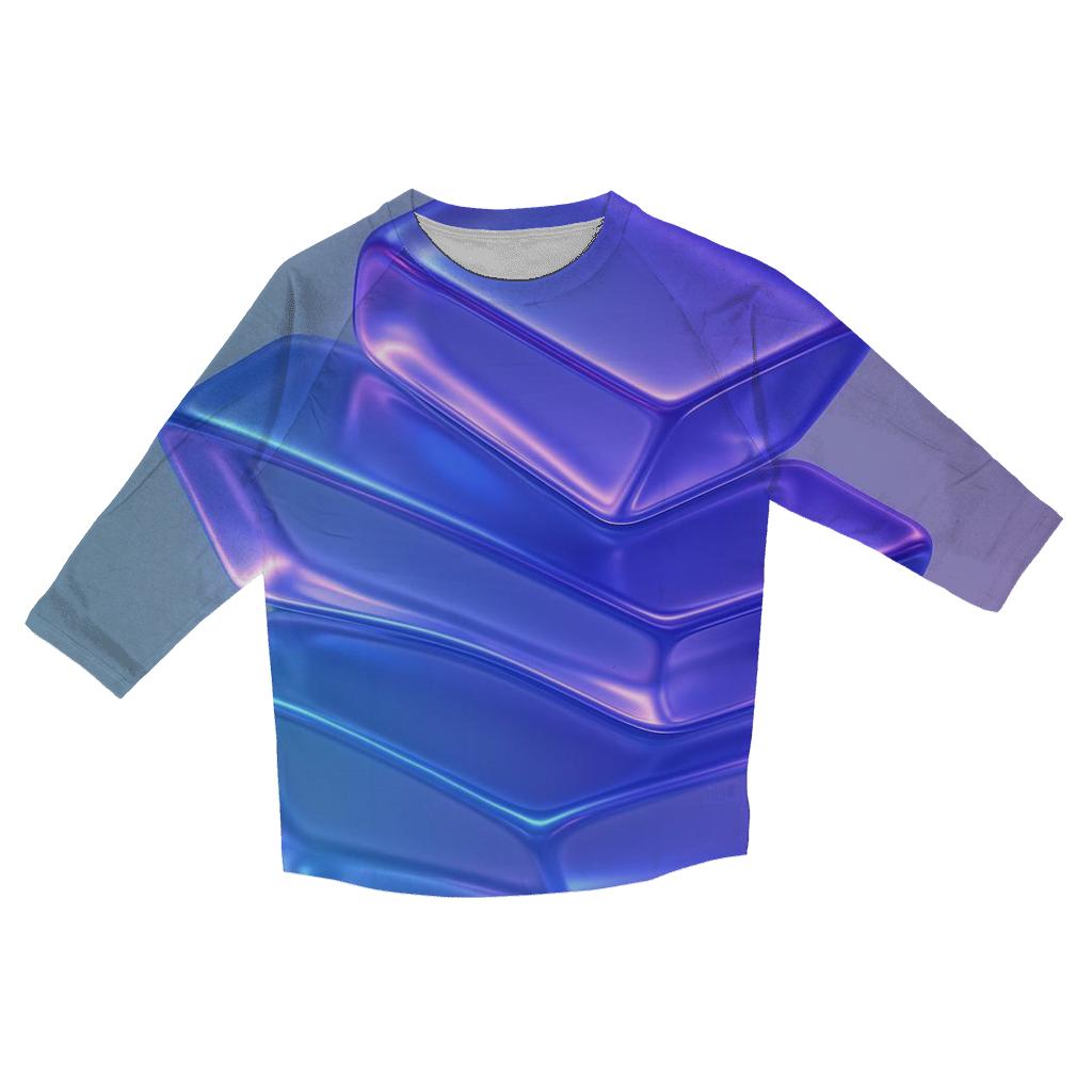 Glass Tide Geometry trendy 3/4 sleeve tops