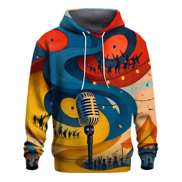 Vinyl Spiral Festival hoodie designs