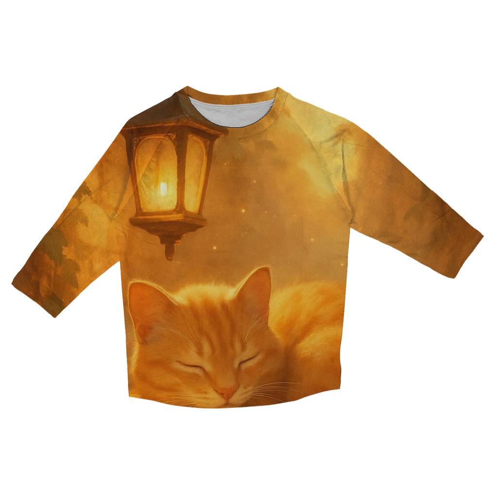 Cozy Lantern Alley Cat stylish quarter sleeve tops