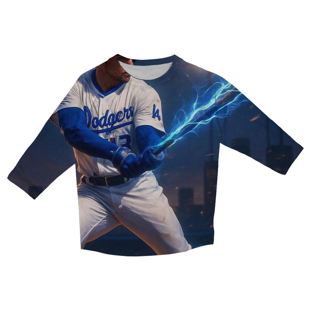 Blue Flash Swing casual three quarter sleeve shirts