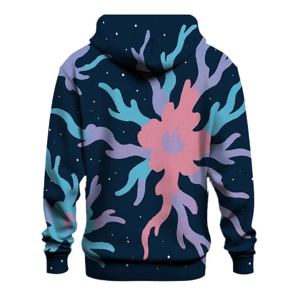Nebula Filament Bouquet printed hoodies