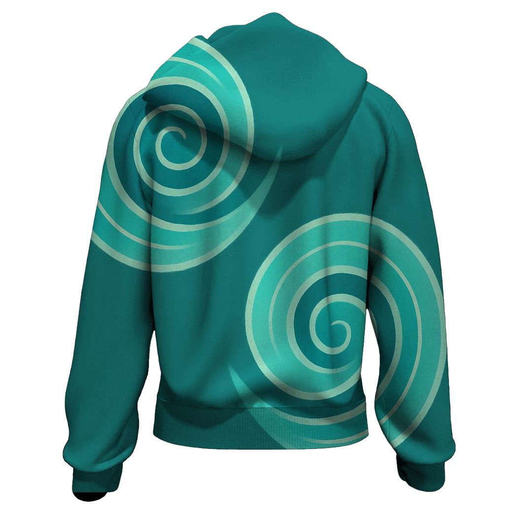 Diagonal Spiral Pair pullover hoodies