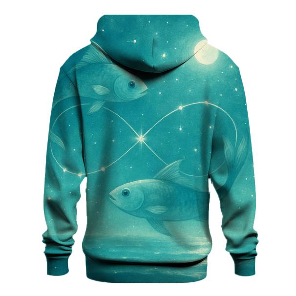 Pisces Cosmic Fish Dream Scene hoodie designs