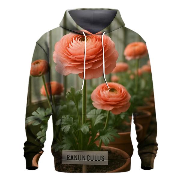 Greenhouse Ranunculus Study hoodie designs