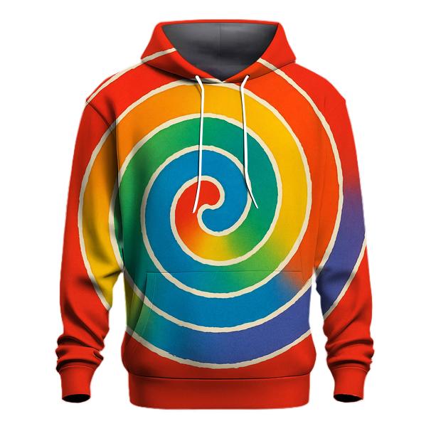 Classic Rainbow Spiral heavyweight hoodies