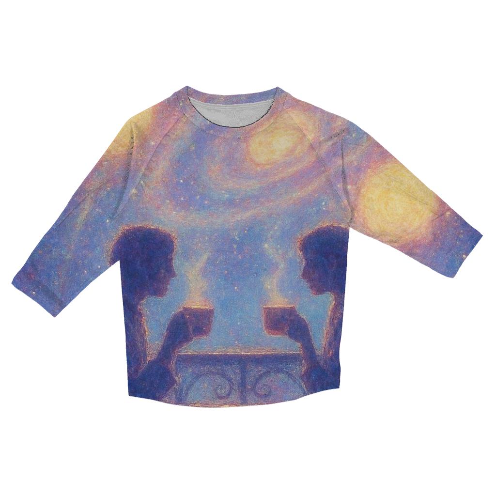 Tea With The Binary Suns stylish quarter sleeve tops