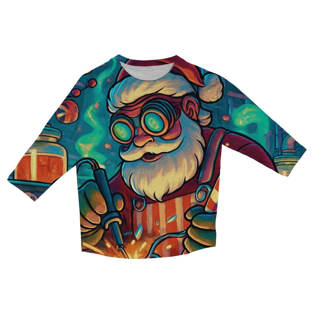 Candy Circuit Santa stylish quarter sleeve tops