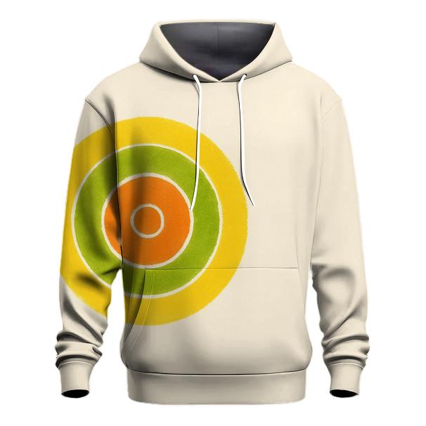 Off Center Citrus Bullseye pullover hoodies