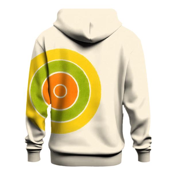 Off Center Citrus Bullseye pullover hoodies