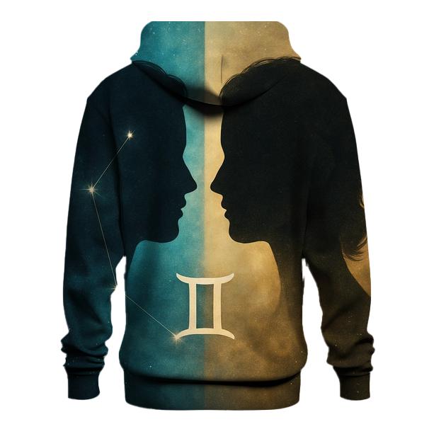 Gemini Twin Nebula Portrait lightweight hoodies