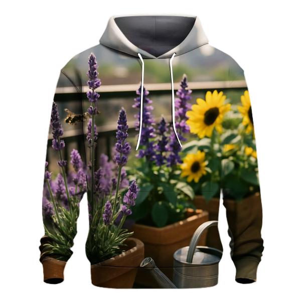 Urban Balcony Pollinator Patch pullover hoodies