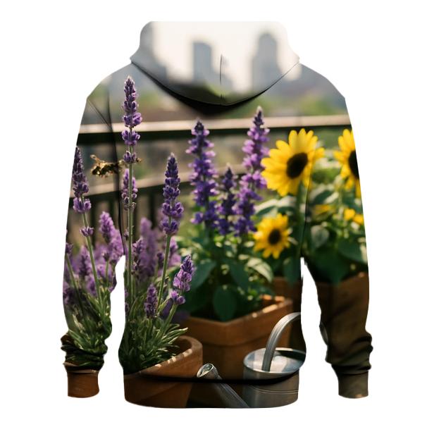 Urban Balcony Pollinator Patch pullover hoodies