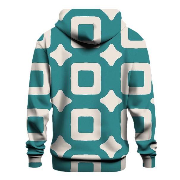 Itajime Clamp Grid zip-up hoodies