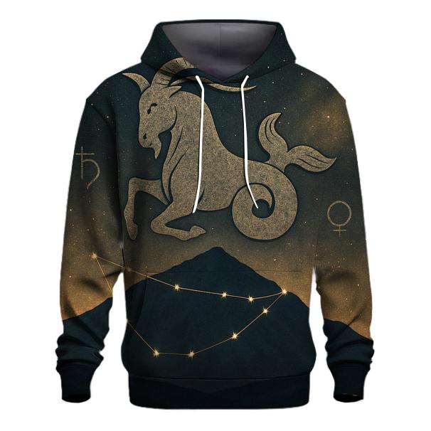 Capricorn Mountain Goat Nebula graphic hoodies