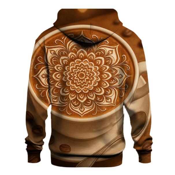Latte Swirl Mandala hoodie designs