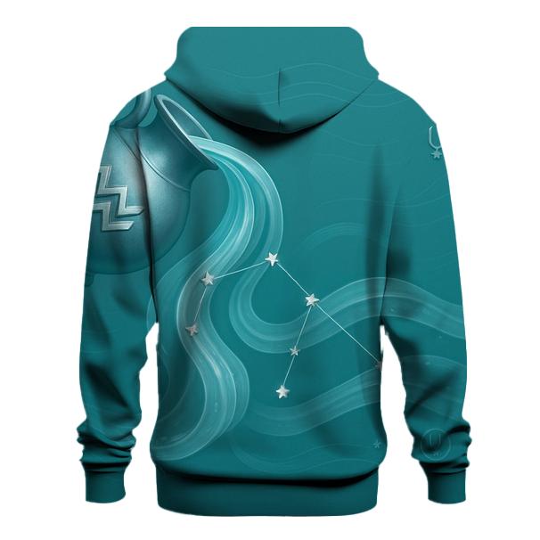 Aquarius Water Bearer Wave Chart lightweight hoodies