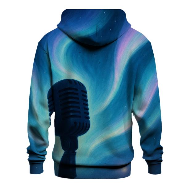 Microphone Aurora embroidered hoodies