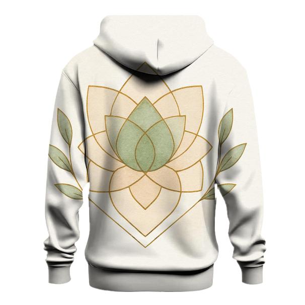 Organic Geometry Bloom printed hoodies
