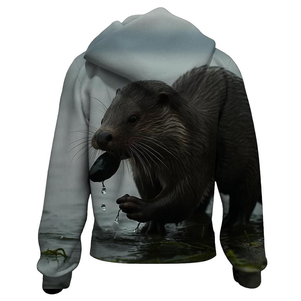 Estuary Stealth Eurasian Otter graphic hoodies