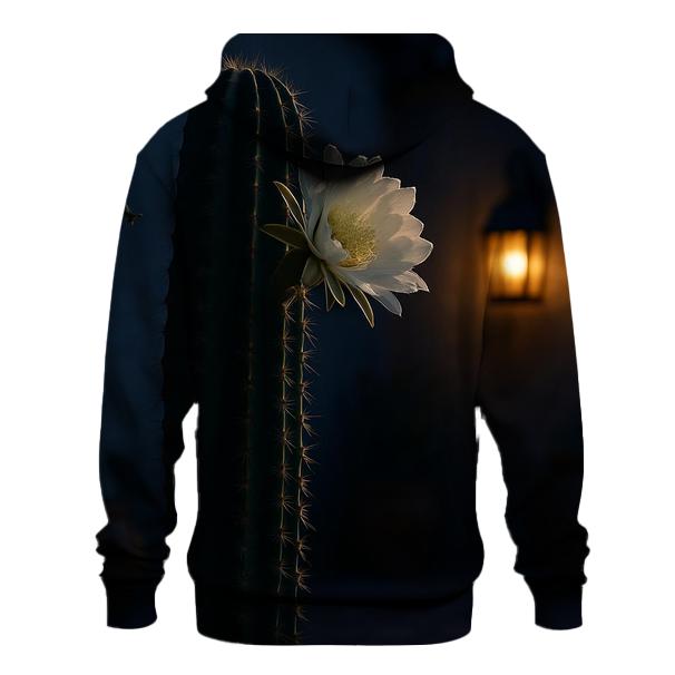 Cactus Bloom In Moonlit Courtyard hoodie trends