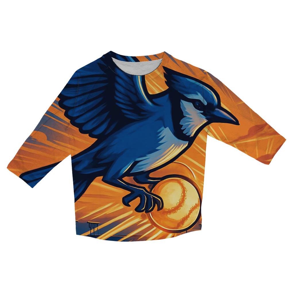 Harbor Flight Bluejay designer 3/4 sleeve blouses