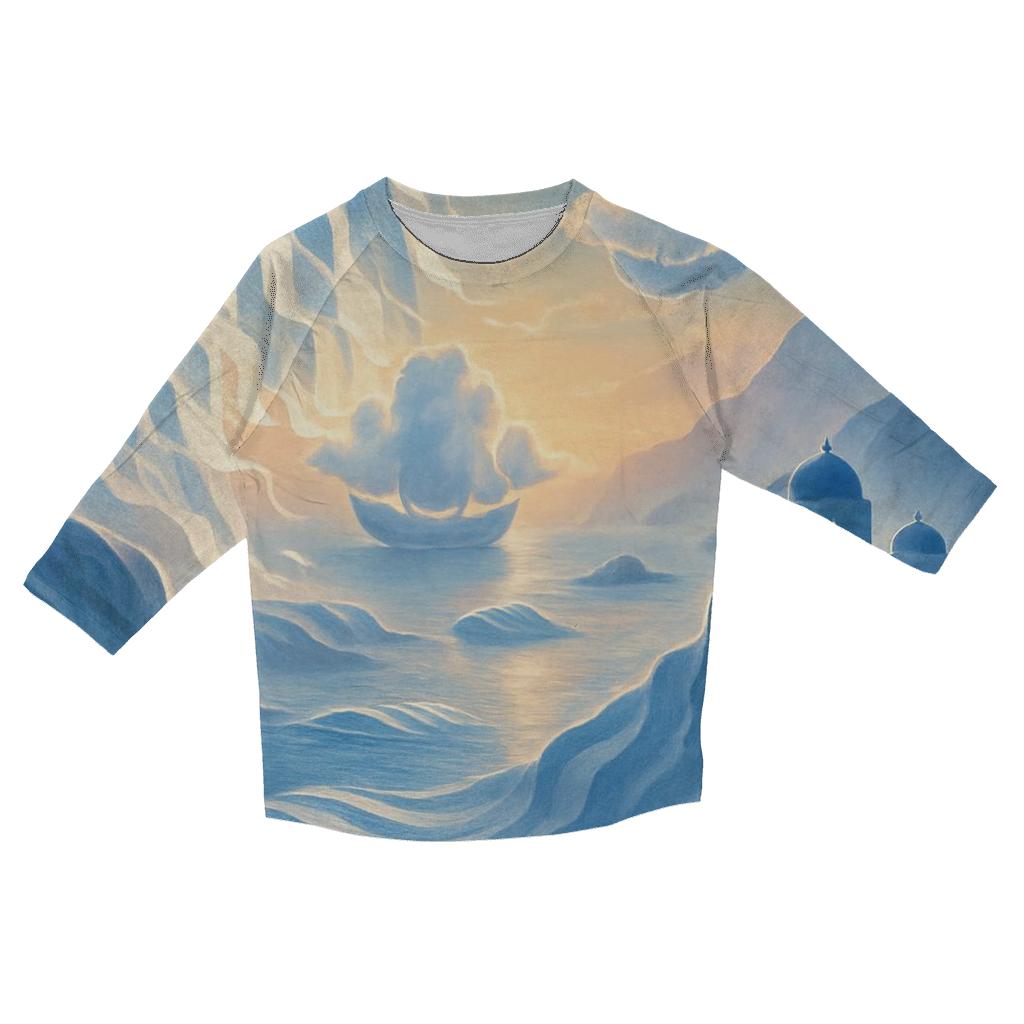 Aegean Veil Greece designer 3/4 sleeve blouses