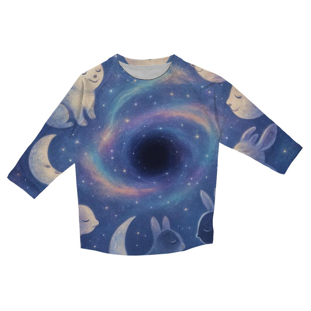 Moon Phase Menagerie stylish quarter sleeve tops