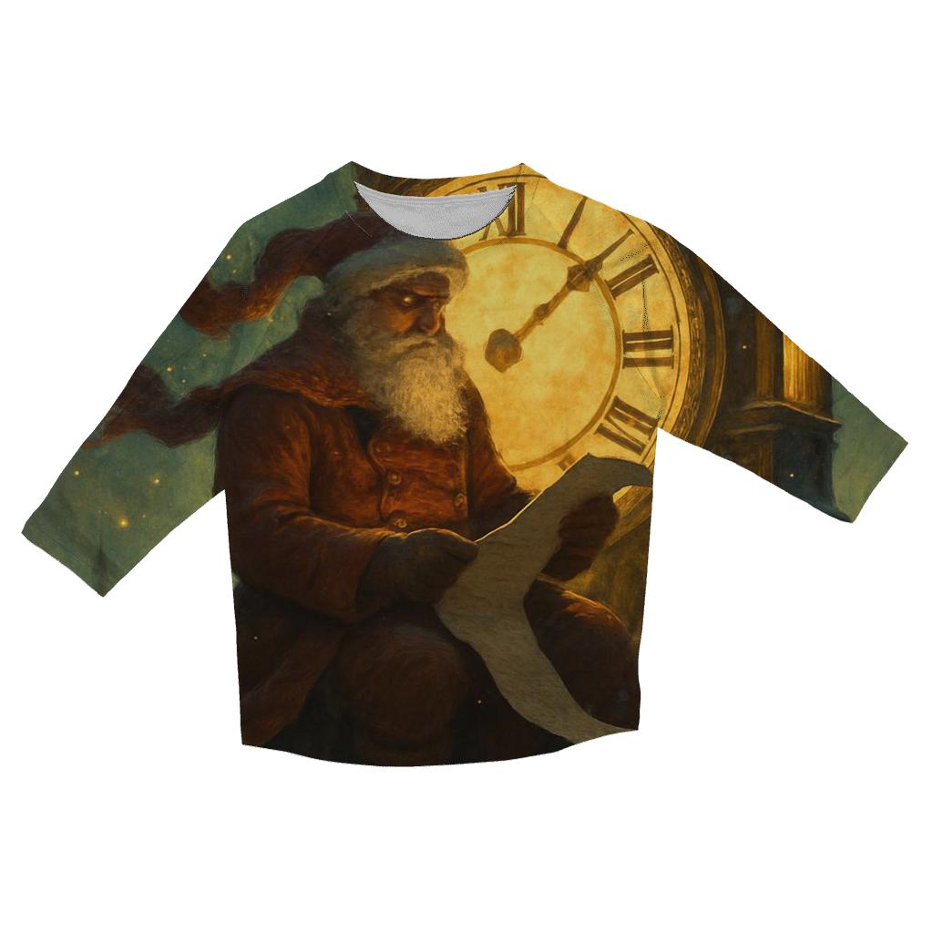 Clocktower Midnight Santa custom 3/4 sleeve shirts
