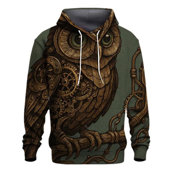 Industrial Clockwork Owl hoodie designs