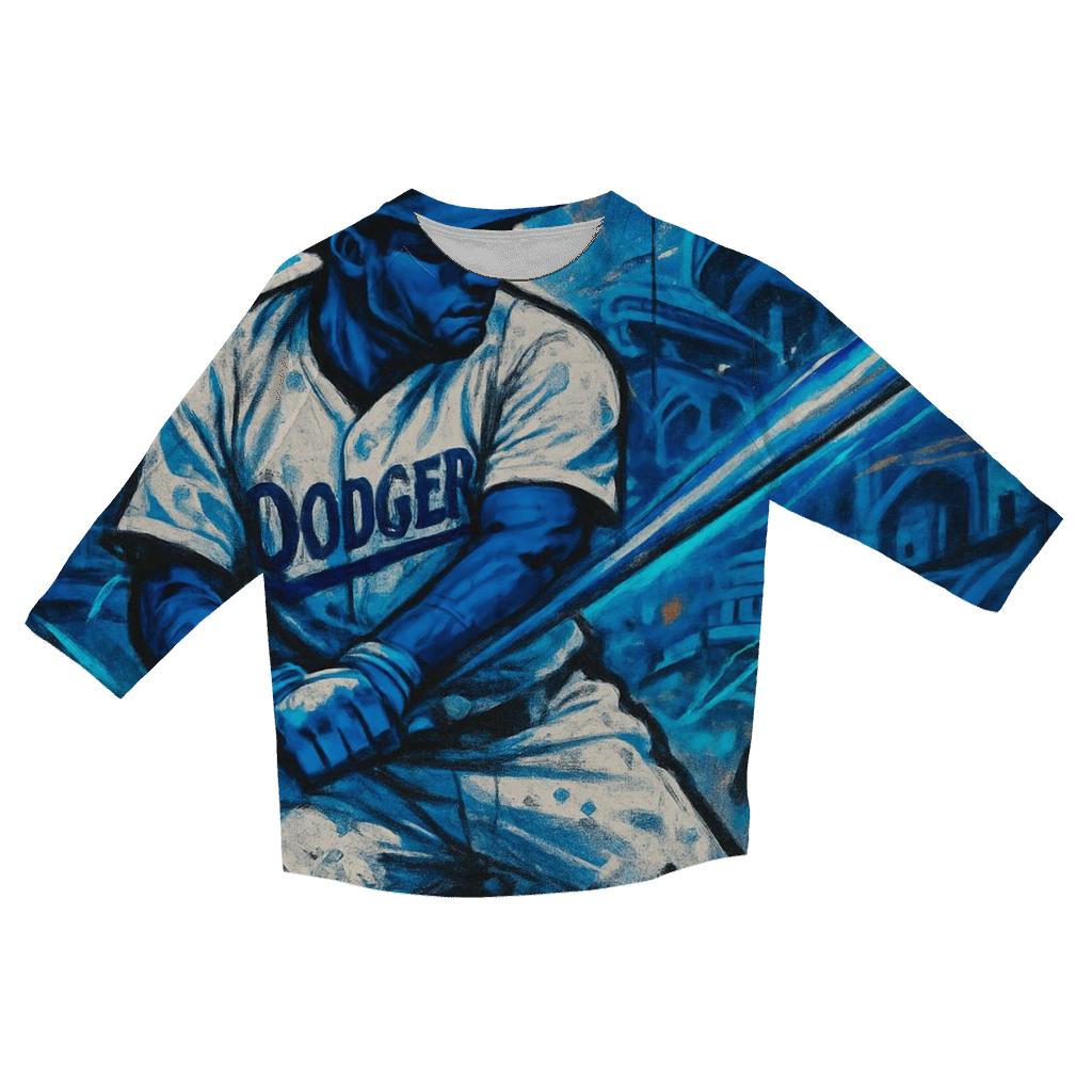 Concrete Diamond Charge printed three quarter sleeve shirts