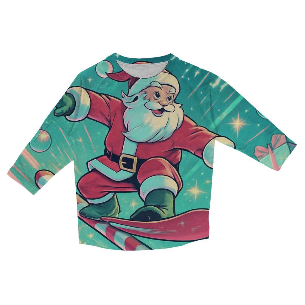Holiday Highway Santa custom 3/4 sleeve shirts