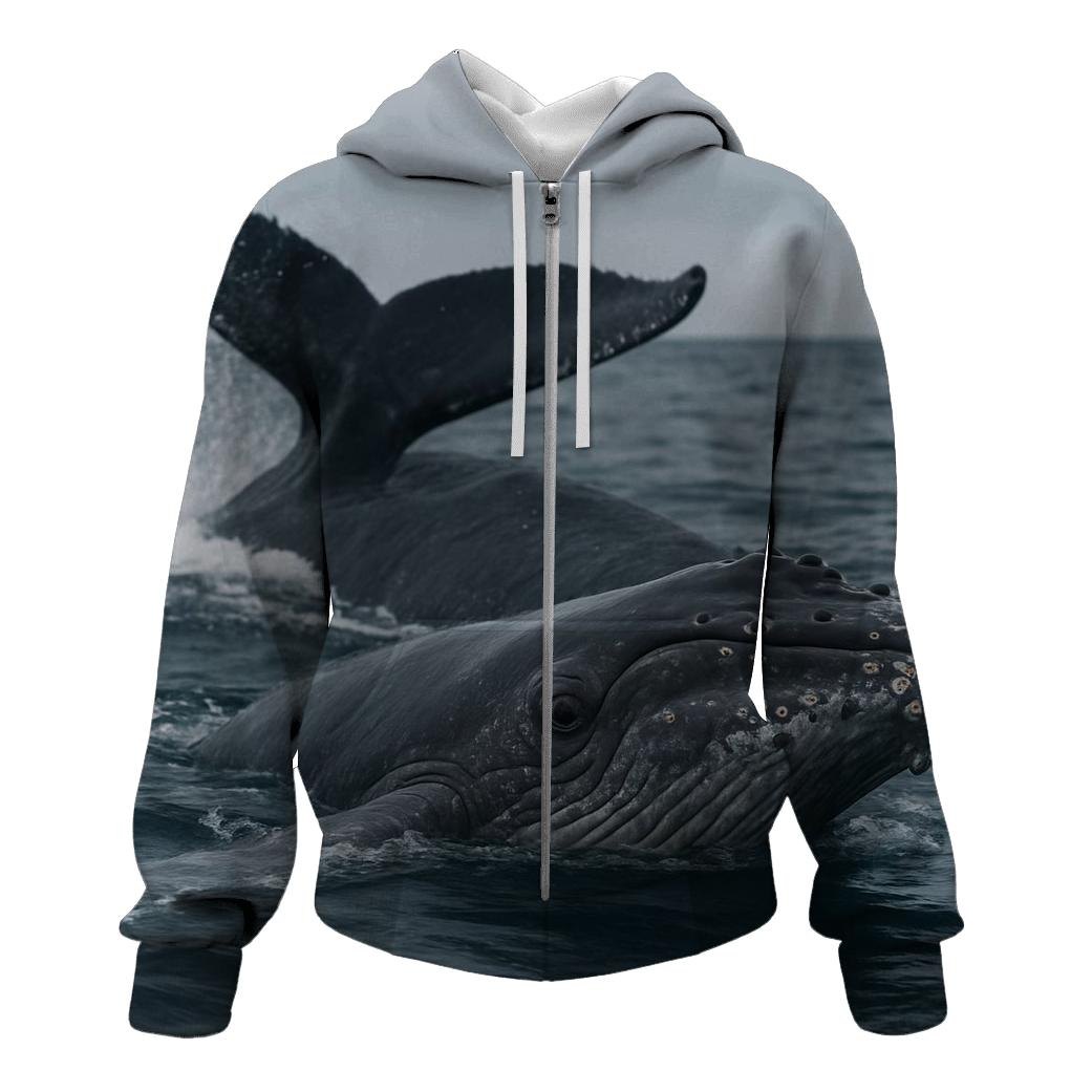 Pelagic Pulse Humpback Calf hoodie styles