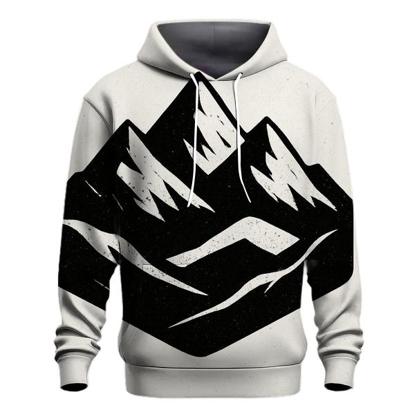 Monochrome Mountain Icon hoodie designs