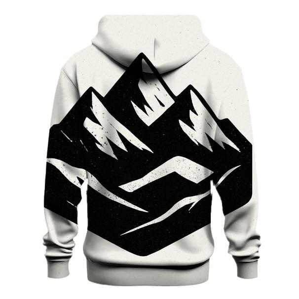 Monochrome Mountain Icon hoodie designs