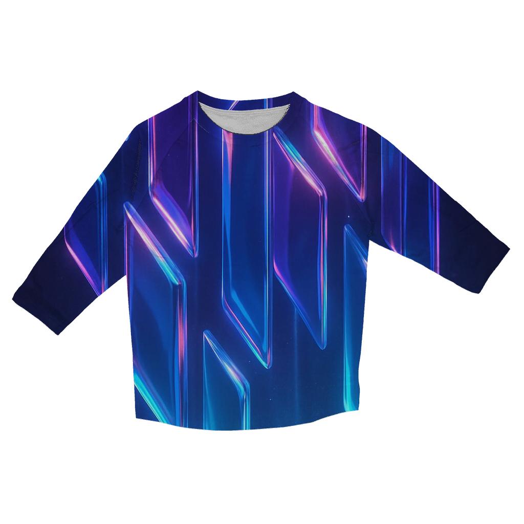Twilight Prism Cascade printed three quarter sleeve shirts