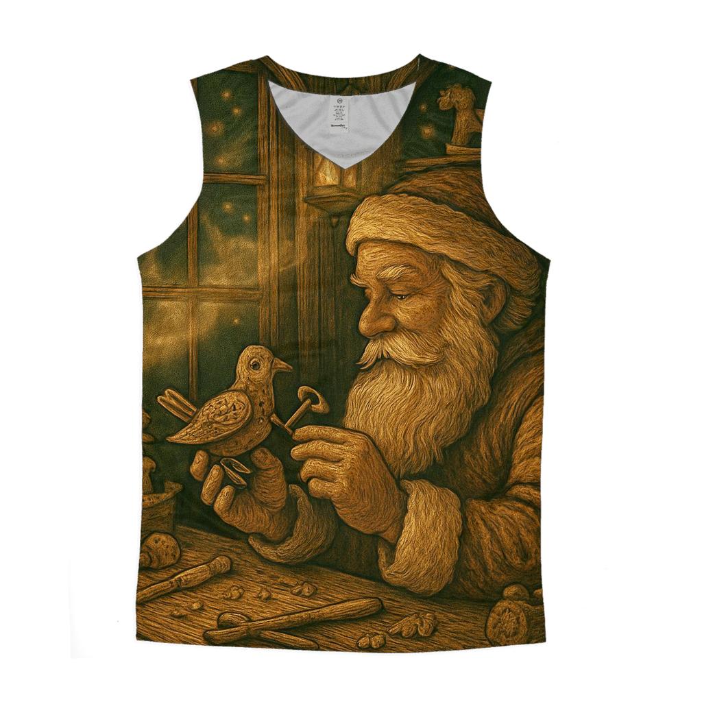 Woodland Toymaker Santa casual summer tank tops