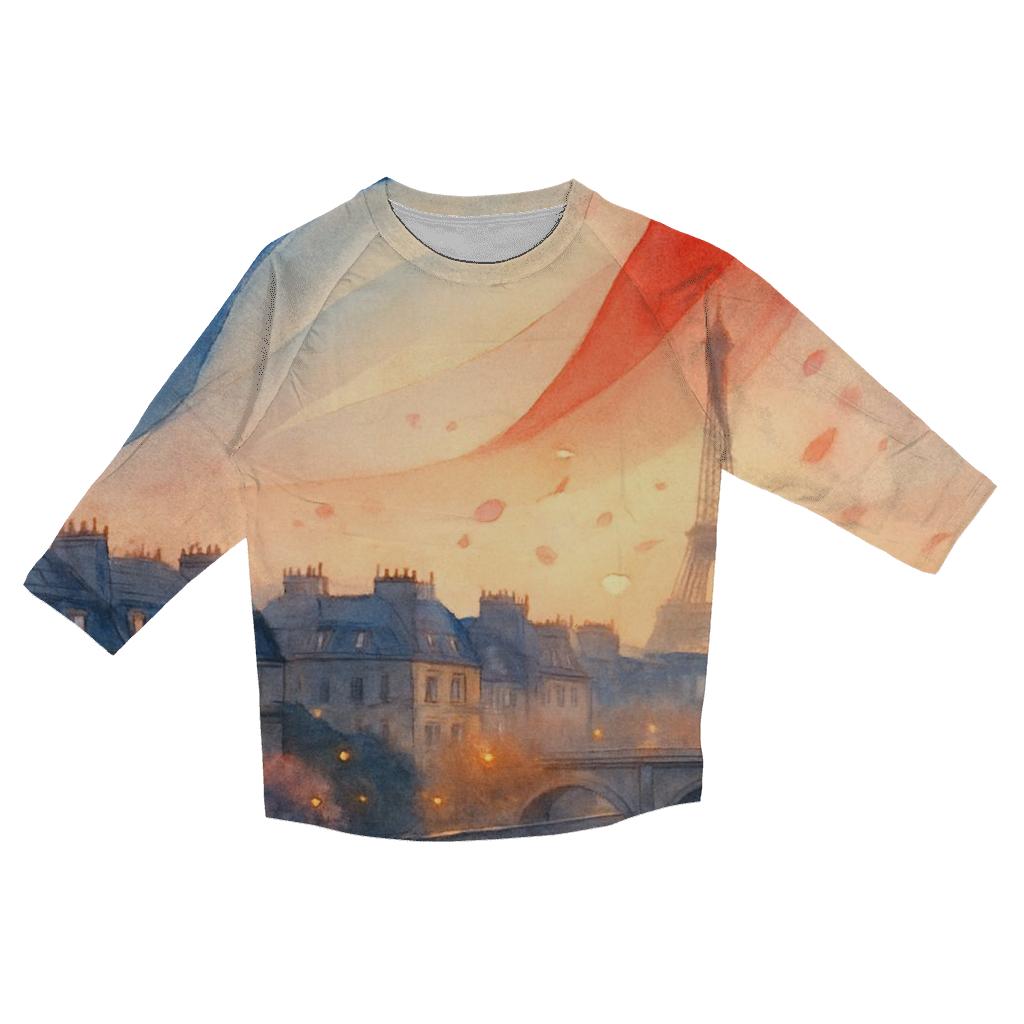 Tricolore Breeze France stylish quarter sleeve tops