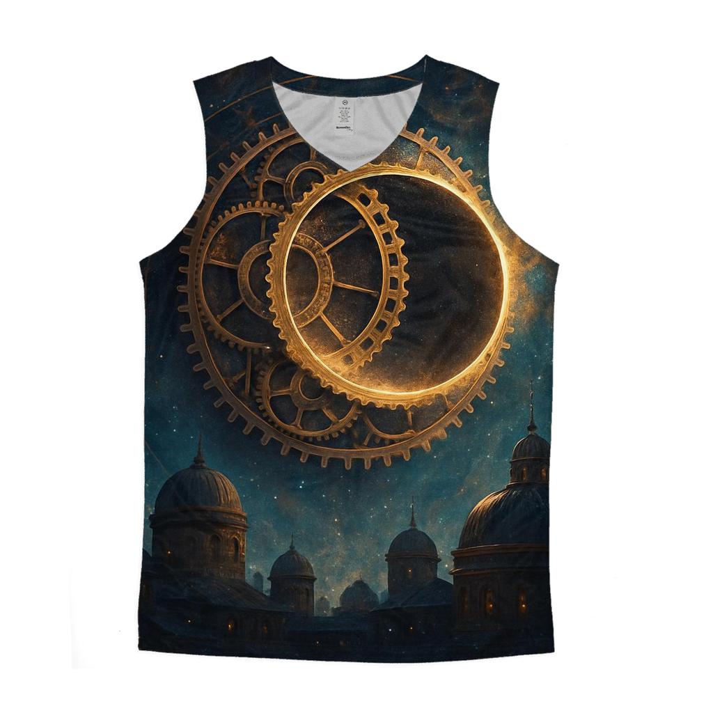 Clockwork Eclipse cotton sleeveless tops
