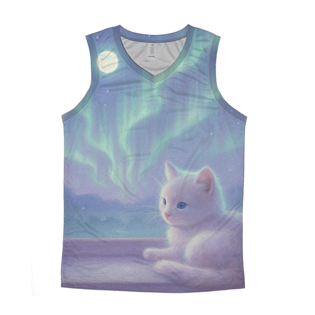 Aurora Window Nap graphic print tank tops
