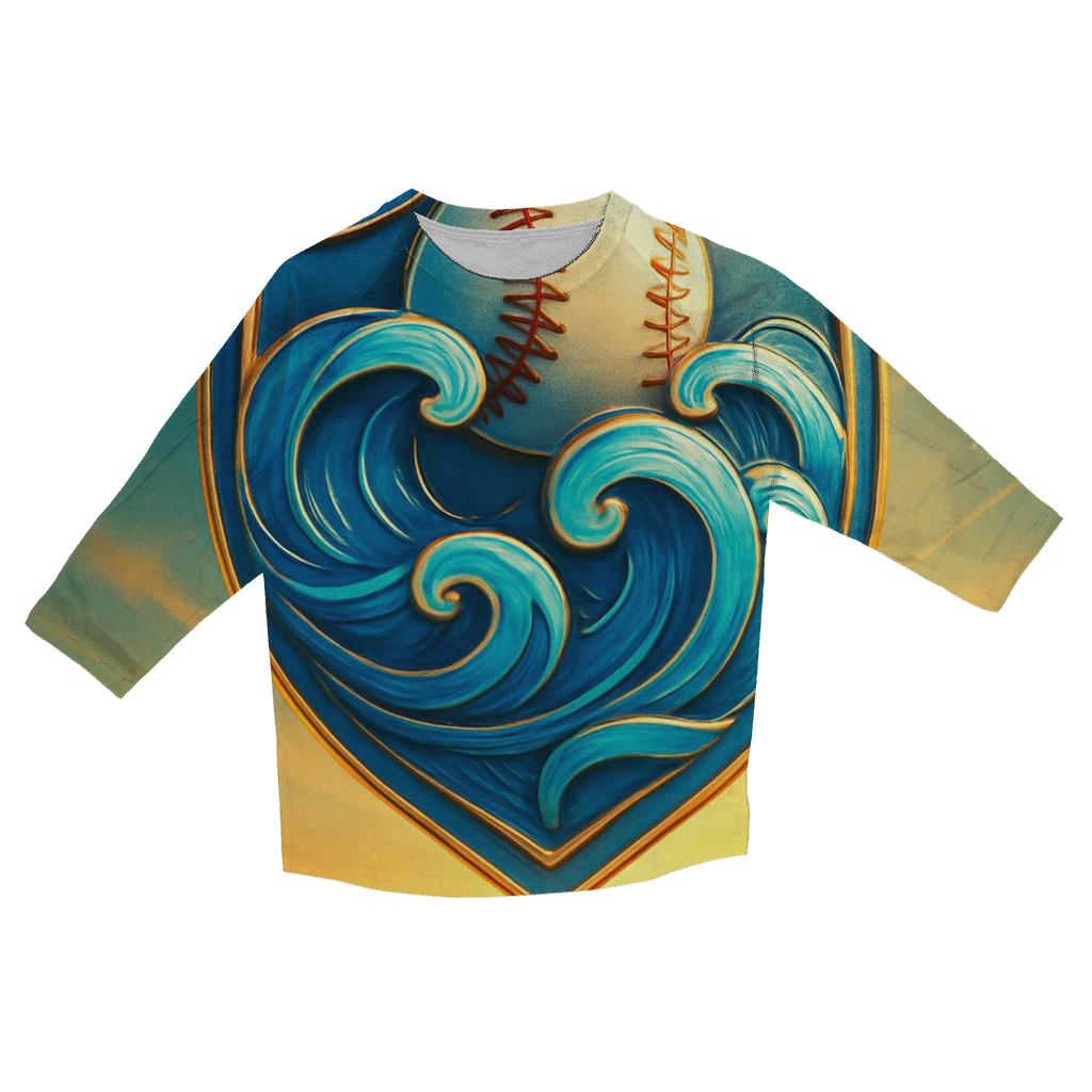 Pacific Victory Crest stylish quarter sleeve tops